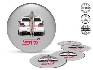 Subaru Pegatinas de Aro Estilo Logos de Cúpula Elegante